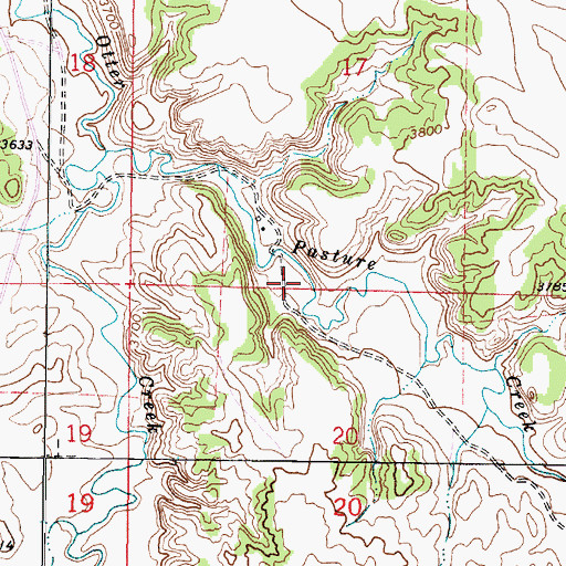 Topographic Map of 08S46E17CDDC01 Spring, MT