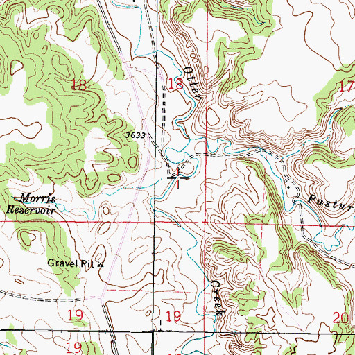 Topographic Map of 08S46E18DDAC01 Well, MT