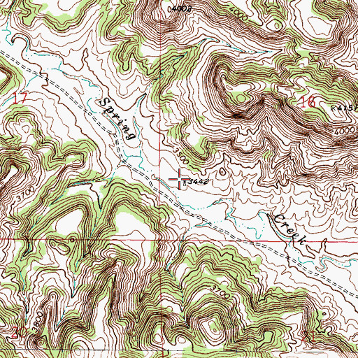 Topographic Map of 08S48E16CCBB01 Well, MT