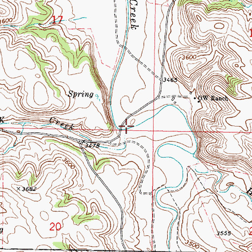 Topographic Map of 08S43E17DDDC01 Well, MT