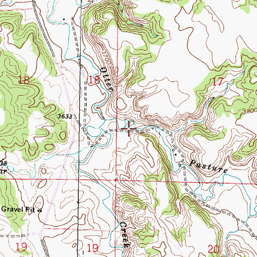 Topographic Map of 08S46E17CBCD01 Well, MT