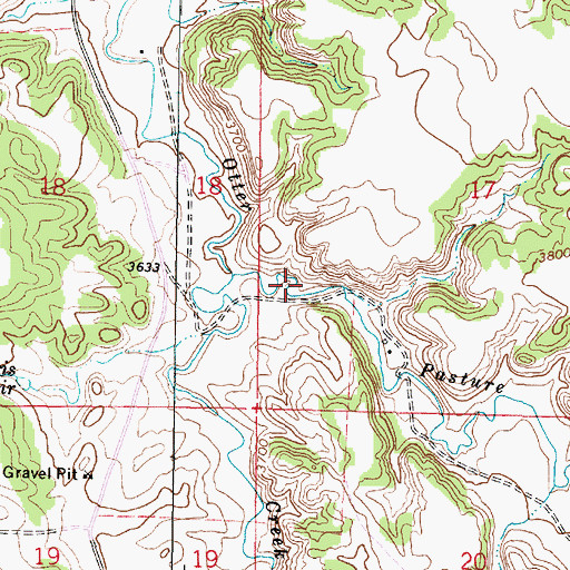 Topographic Map of 08S46E17CBCD02 Well, MT