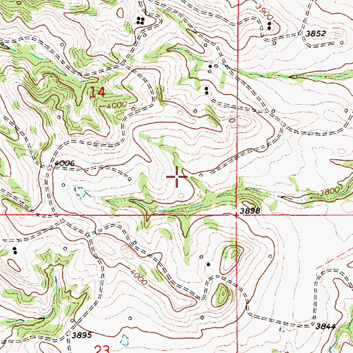 Topographic Map of 08S54E11DACC01 Well, MT