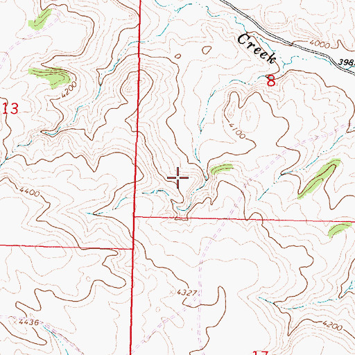 Topographic Map of 08S39E08CCAD01 Spring, MT