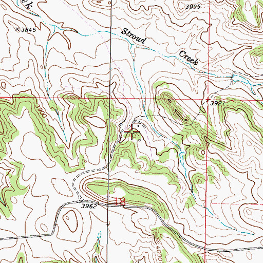 Topographic Map of 08S44E18ABDB01 Well, MT