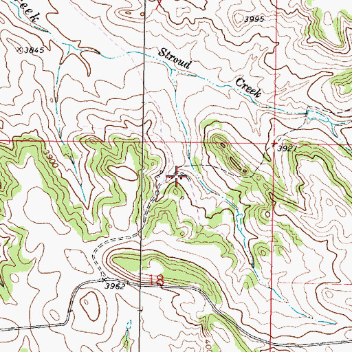Topographic Map of 08S44E18ABAC01 Well, MT