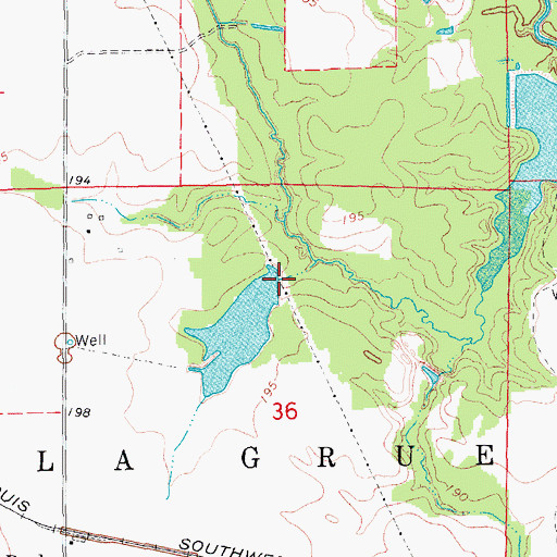 Topographic Map of Girerd Pond Dam, AR