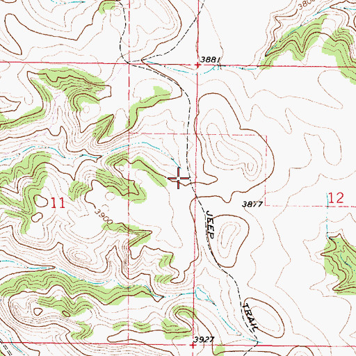 Topographic Map of 08S45E11ADDA01 Well, MT
