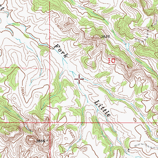 Topographic Map of 08S55E10CB__01 Well, MT