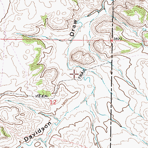 Topographic Map of 08S44E12ACAA01 Spring, MT