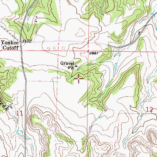 Topographic Map of 08S46E11AA__01 Well, MT