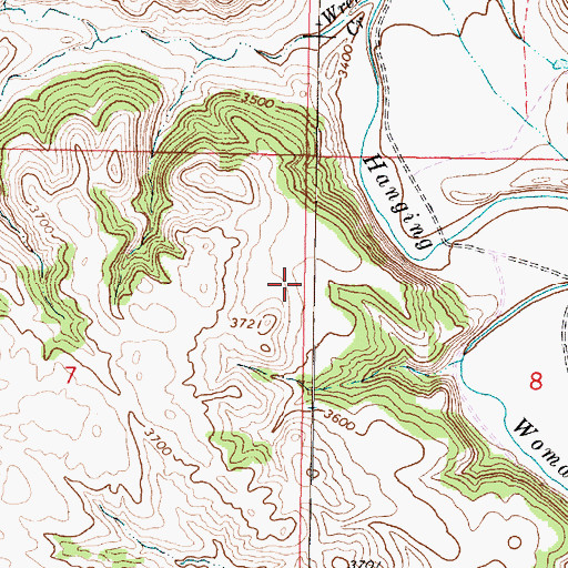 Topographic Map of 08S43E07ADAA01 Well, MT