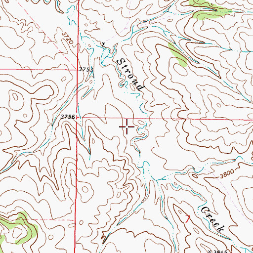 Topographic Map of 08S44E07BBBB01 Well, MT