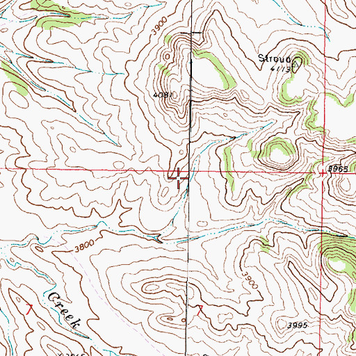 Topographic Map of 08S44E07ABBC01 Spring, MT