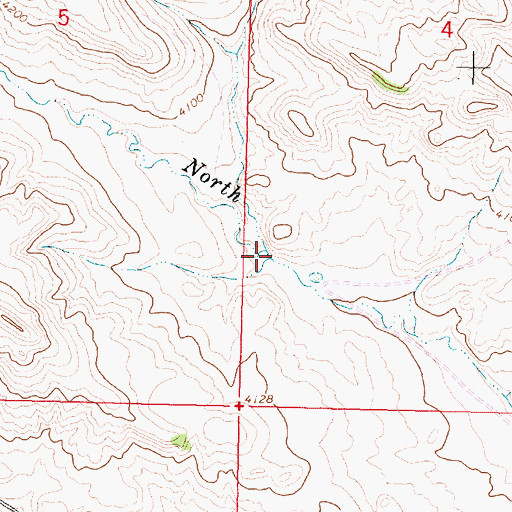 Topographic Map of 08S39E04CBBC01 Spring, MT