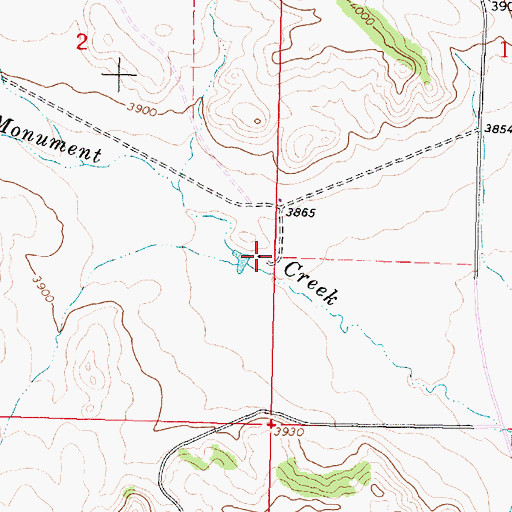 Topographic Map of 08S39E02DAAD01 Well, MT