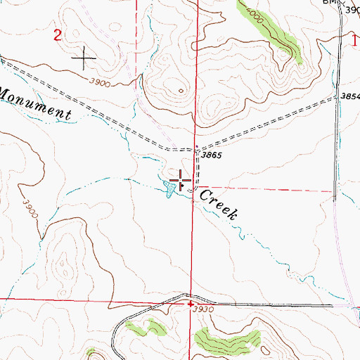Topographic Map of 08S39E02DAAD02 Well, MT