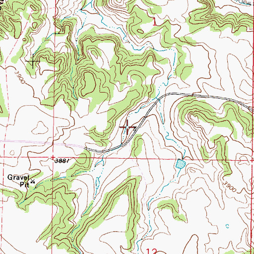 Topographic Map of 08S46E01CDAC01 Well, MT