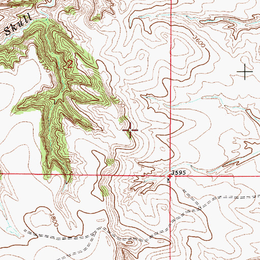 Topographic Map of 08S51E01DCDB01 Well, MT