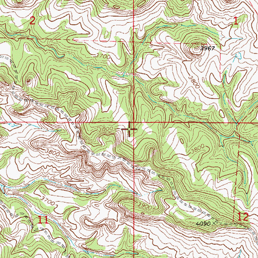 Topographic Map of 08S55E02DDDB01 Well, MT