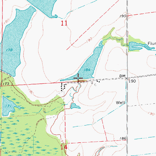 Topographic Map of Arkansas Noname 280 Dam, AR