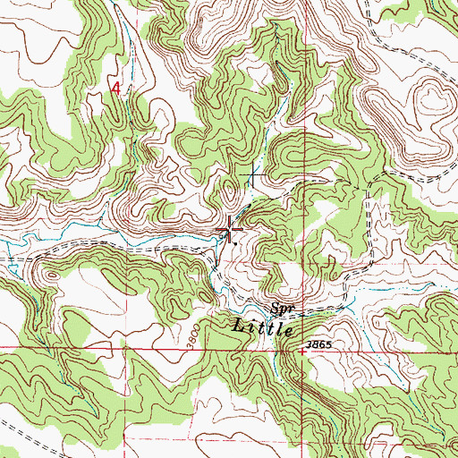 Topographic Map of 08S46E04DACC01 Well, MT
