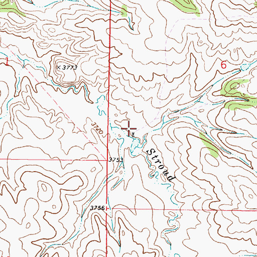 Topographic Map of 08S44E06CBAC01 Well, MT