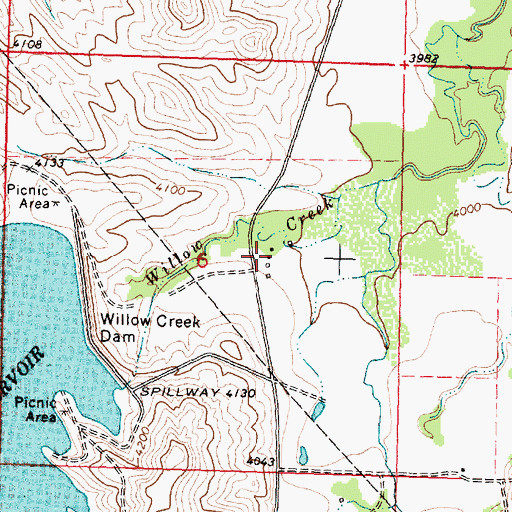 Topographic Map of 08S34E06ACDC01 Well, MT