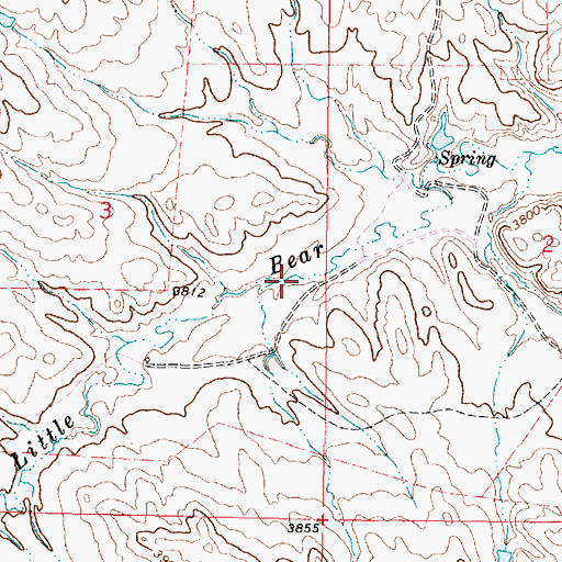 Topographic Map of 08S44E03ADDC01 Well, MT