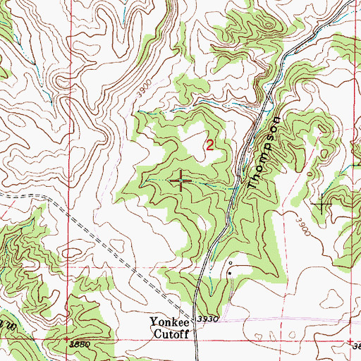Topographic Map of 08S46E02BDDC01 Spring, MT