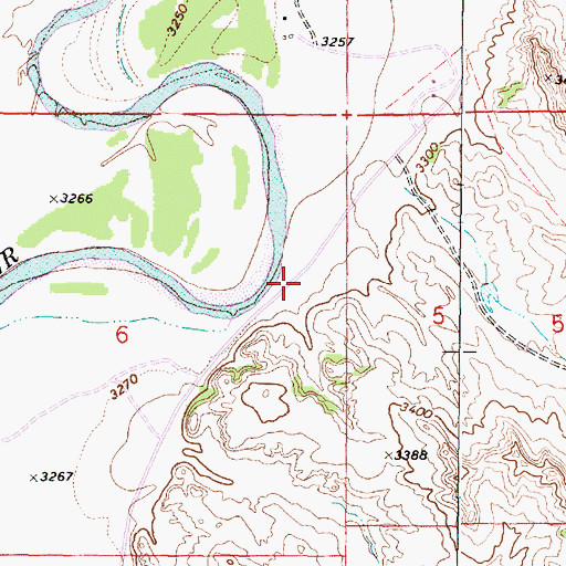 Topographic Map of 08S49E06AD__01 Well, MT