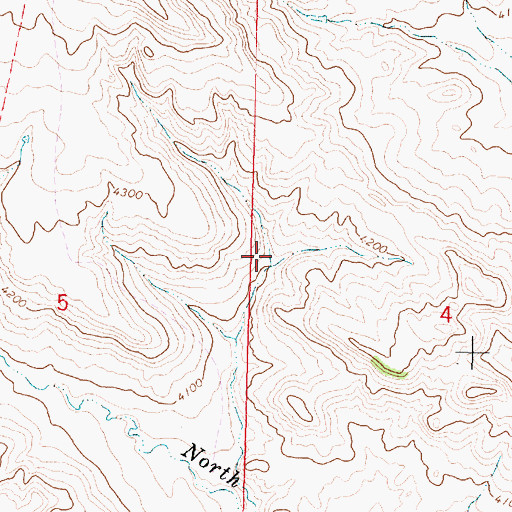 Topographic Map of 08S39E04BBBB01 Spring, MT