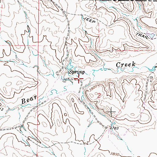 Topographic Map of 08S44E02BACD02 Well, MT