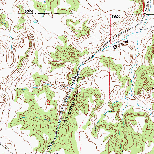 Topographic Map of 08S46E02AABC01 Spring, MT