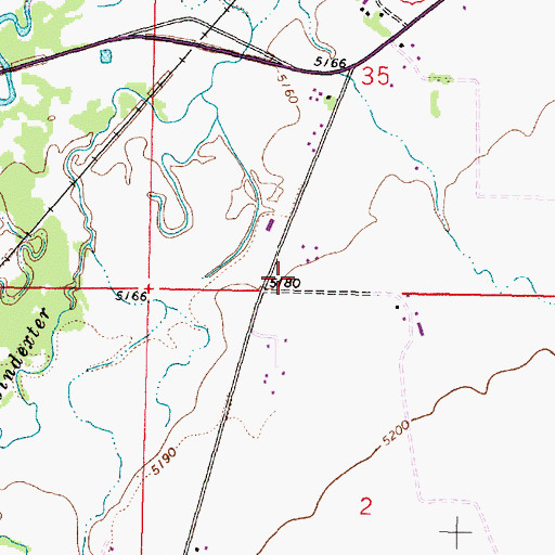 Topographic Map of 07S09W35CDCC01 Well, MT