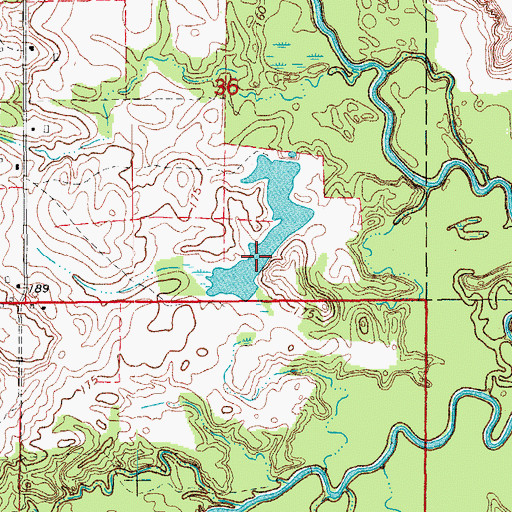 Topographic Map of McKewen Lake, AR