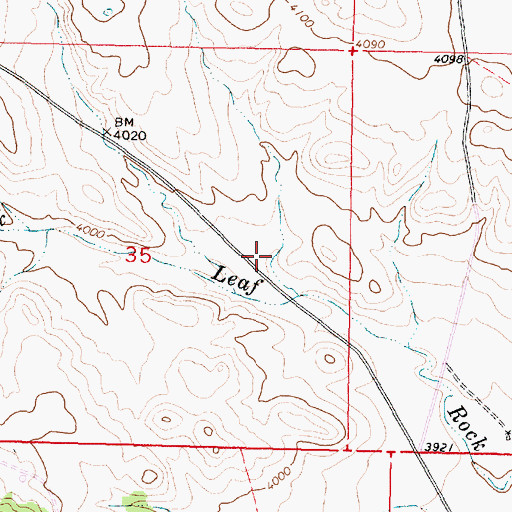 Topographic Map of 07S39E35ACC_01 Well, MT