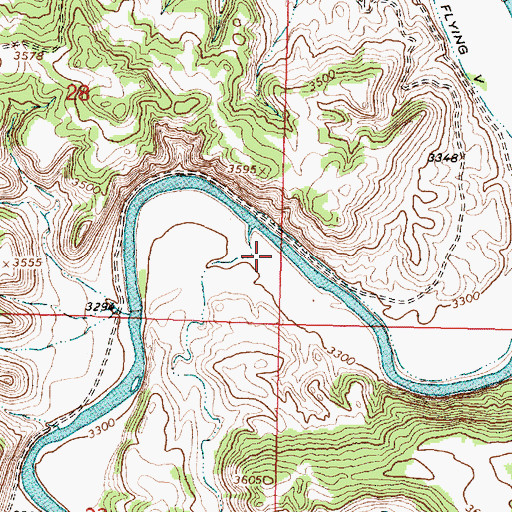 Topographic Map of 07S41E28DDAD01 Well, MT