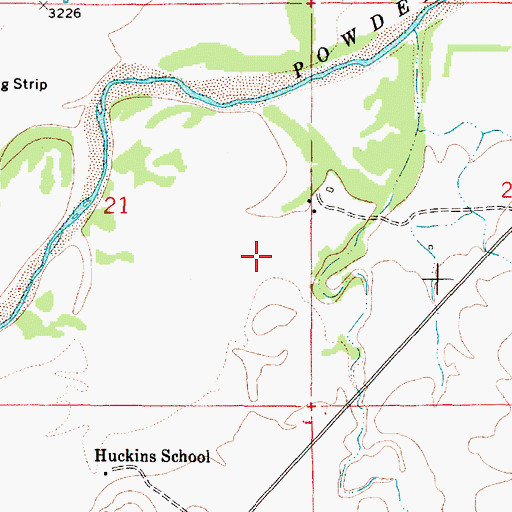 Topographic Map of 07S49E21DA__01 Well, MT