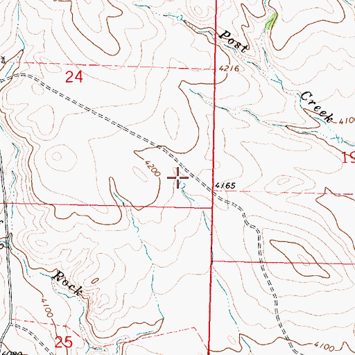 Topographic Map of 07S39E24DDD_01 Well, MT