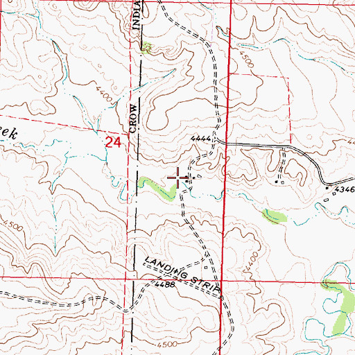 Topographic Map of 07S38E24DBD_01 Well, MT
