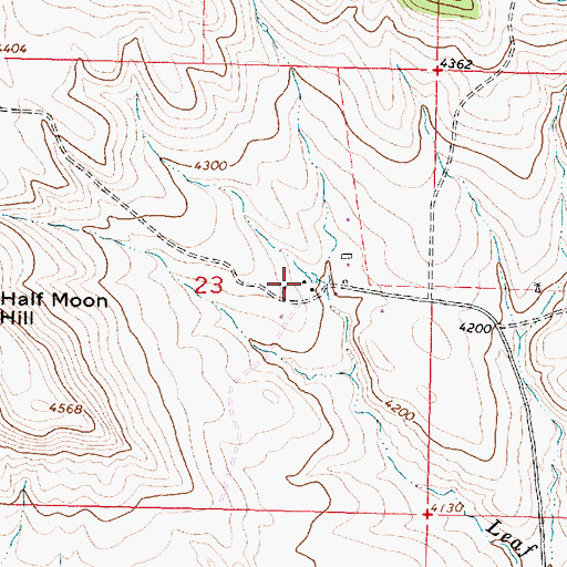 Topographic Map of 07S39E23ACD_02 Well, MT