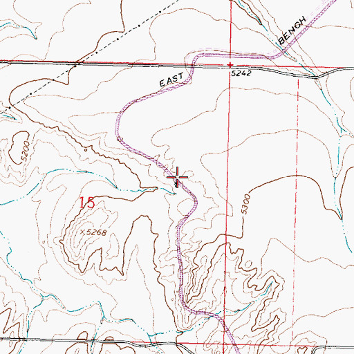 Topographic Map of 07S08W15ADC_01 Well, MT