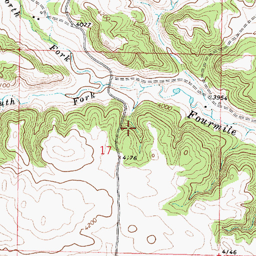 Topographic Map of 07S40E17ACBD01 Spring, MT