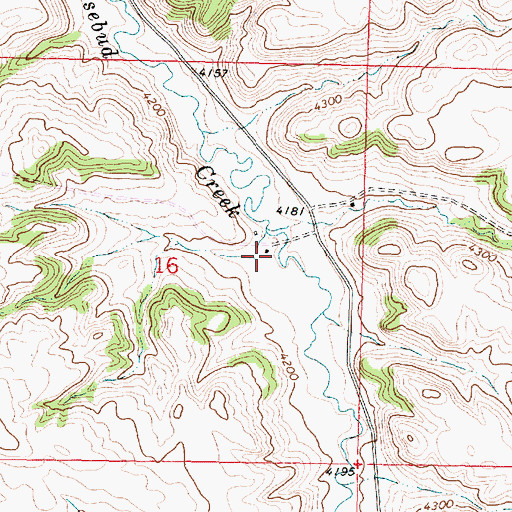 Topographic Map of 07S39E16ADC_01 Well, MT