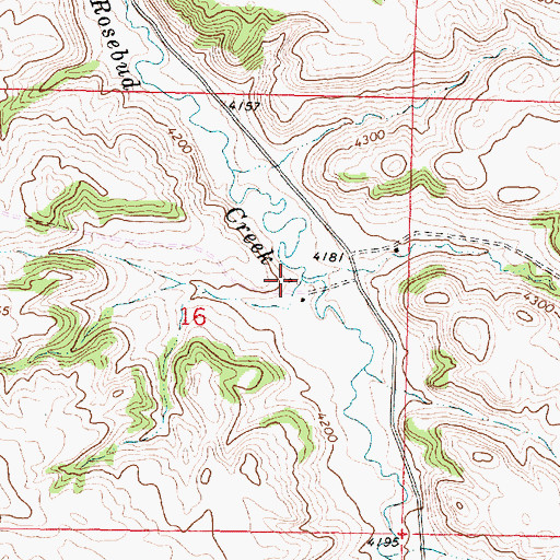 Topographic Map of 07S39E16ACD_01 Well, MT