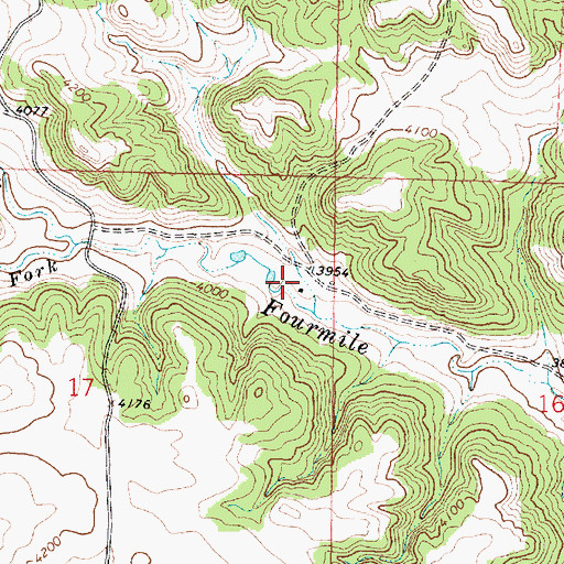 Topographic Map of 07S40E17AADC01 Well, MT