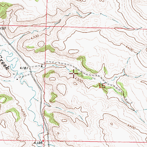 Topographic Map of 07S39E15BCD_01 Spring, MT