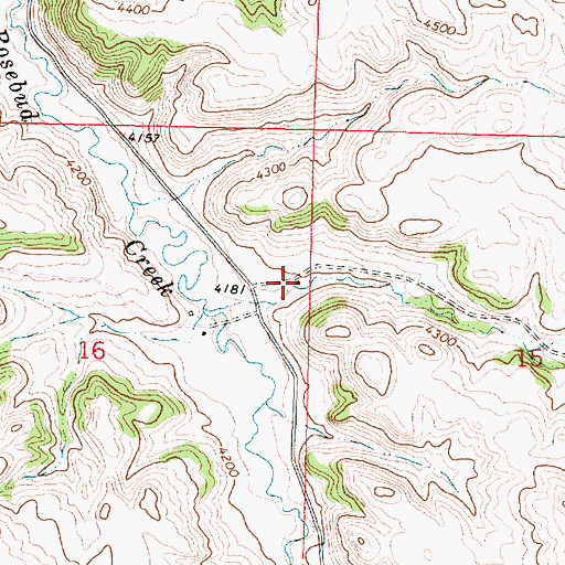 Topographic Map of 07S39E16ADAD01 Well, MT