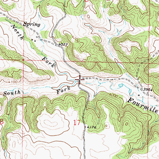 Topographic Map of 07S40E17BADA01 Well, MT